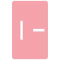 Smead Label, Accs, ""I"", Pink, 100Ct Pk SMD67179